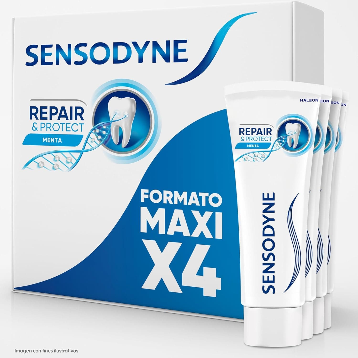 Sensodyne Repair & Protect Whitening Pasta Dientes Menta, Pack 4x75 ml