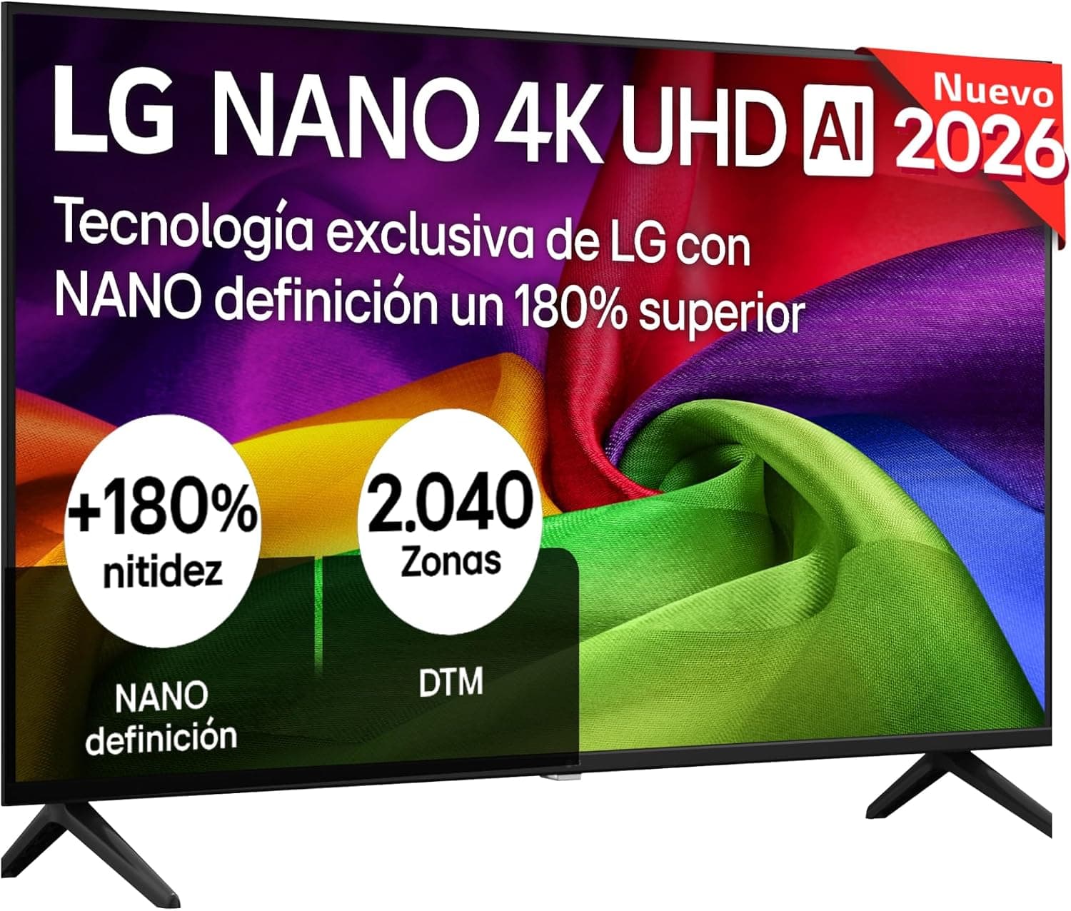 LG 43NU800B6LC - Smart TV Nano UHD AI 43" 4K Sin Reflejos 94%, 2026