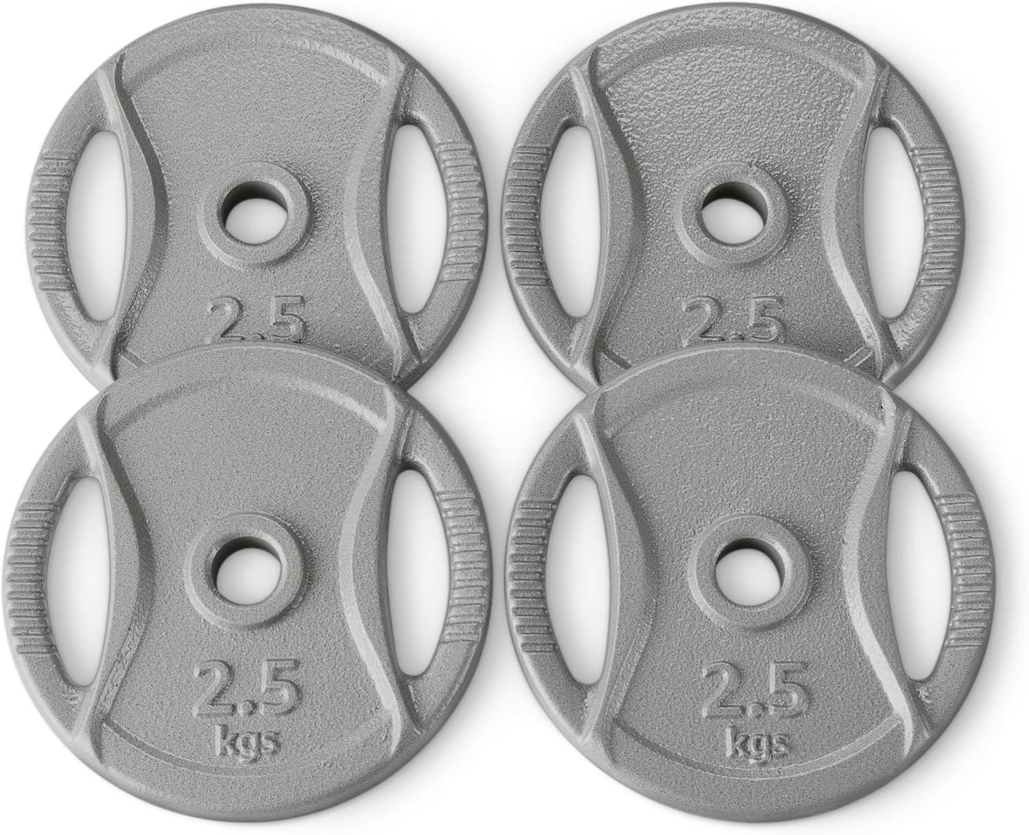 Amazon Basics 2.5cm Grip Hierro fundido Weight Plates