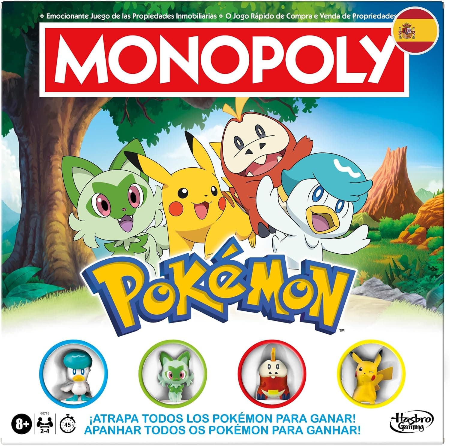 Juego de Mesa Monopoly Edición Pokémon - Versión en español Portugues