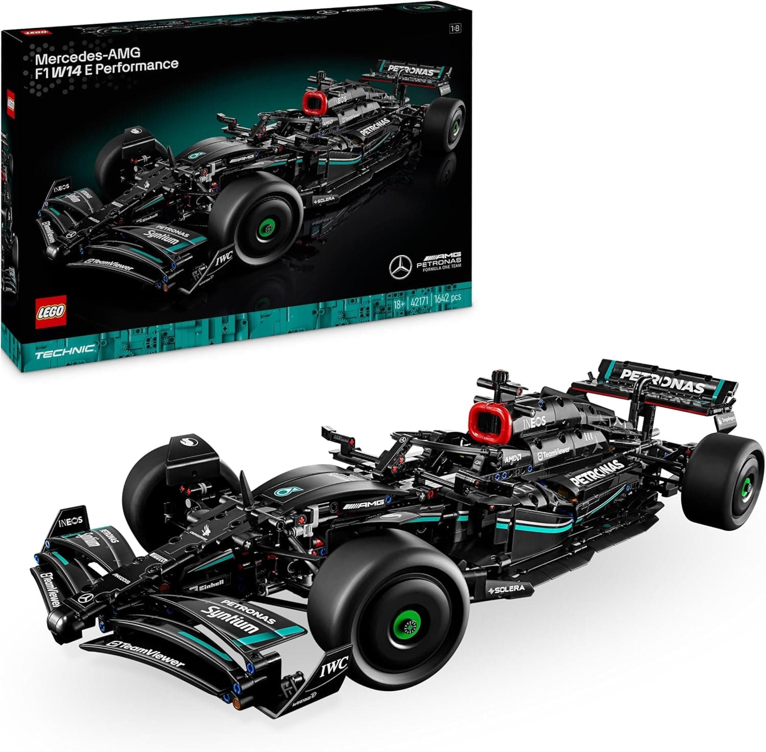 LEGO Technic Mercedes-AMG F1 W14 E Performance Maqueta de Construcción de Coche de Carreras a Escala, Regalo de Cumpleaños para Hombres y Mujeres, Decoración para el Hogar o la Oficina 42171