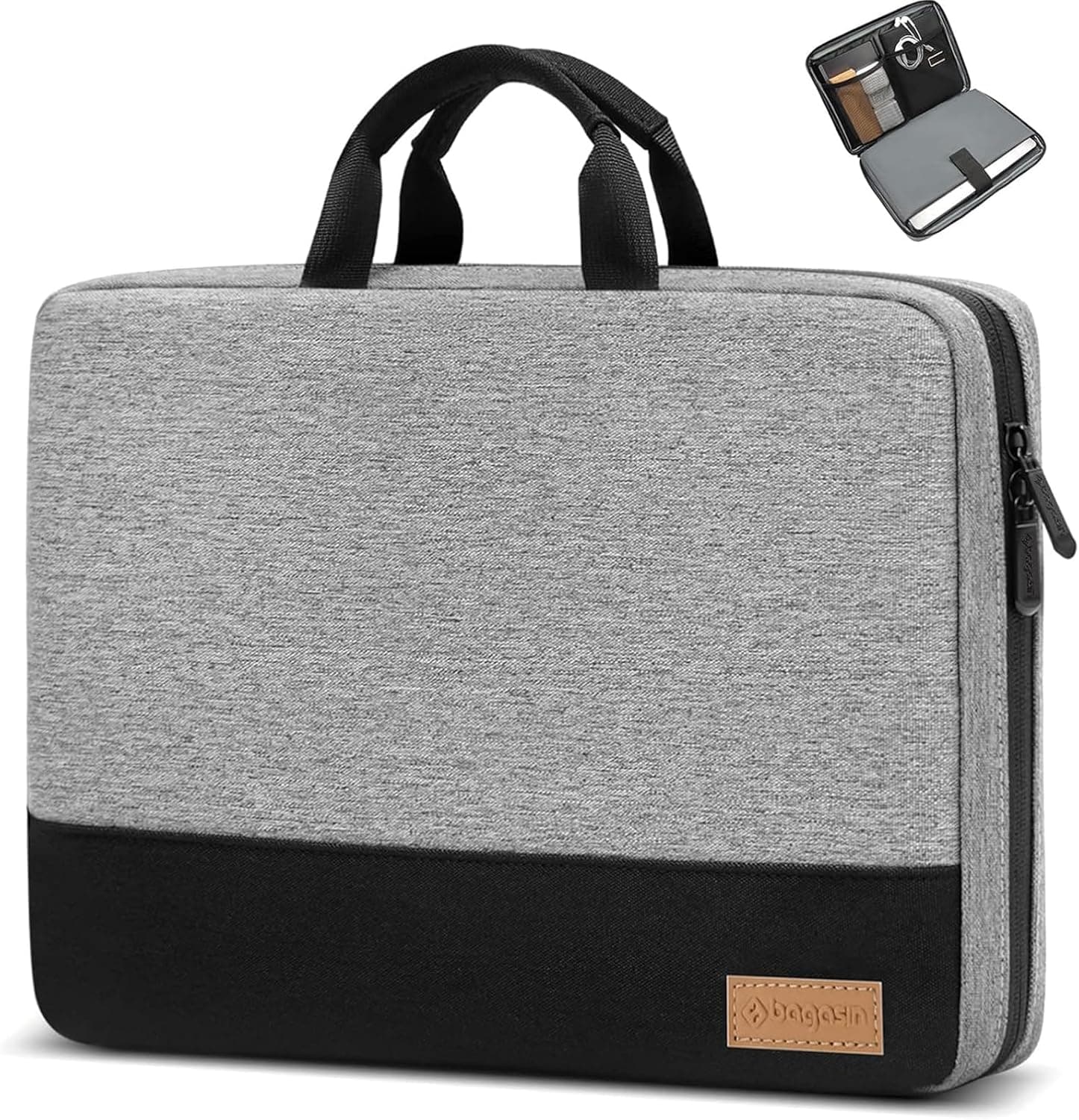 Bagasin Funda para Portátil, Funda Protectora TSA de 15,6 17,3 14 13,3 12,3 Pulgadas Impermeable, Bolsa de Transporte para Ordenador