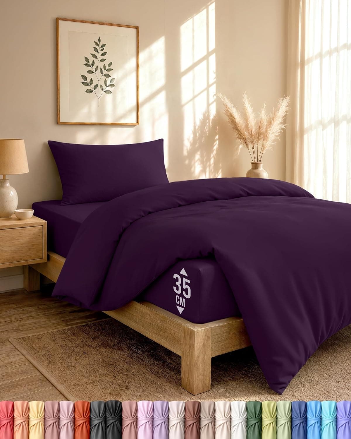 Utopia Bedding 3 Piezas Juego de Cama - Cama 90 (Azul Marino)