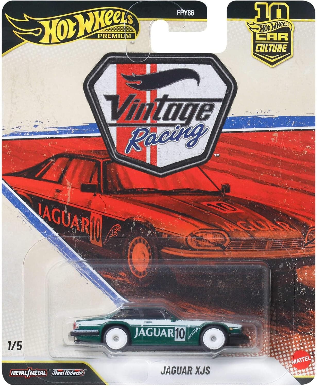 Hot Wheels Premium Car Culture Jaguar XJS de Metal a Escala 1:64