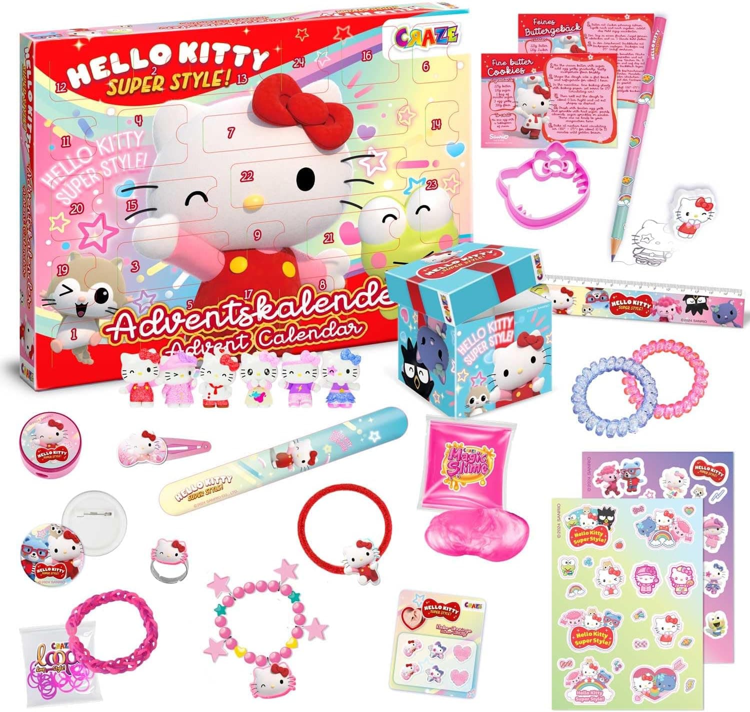 CRAZE Calendario Adviento Hello Kitty - 24 Sorpresas Sanrio
