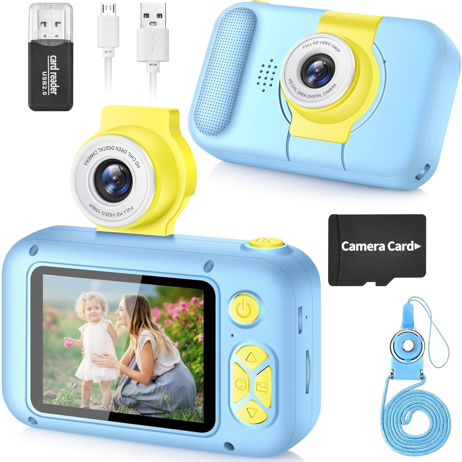 ARNSSIEN Camara Fotos Infantil 2,4" Camara de Fotos para Niños Flip 180°