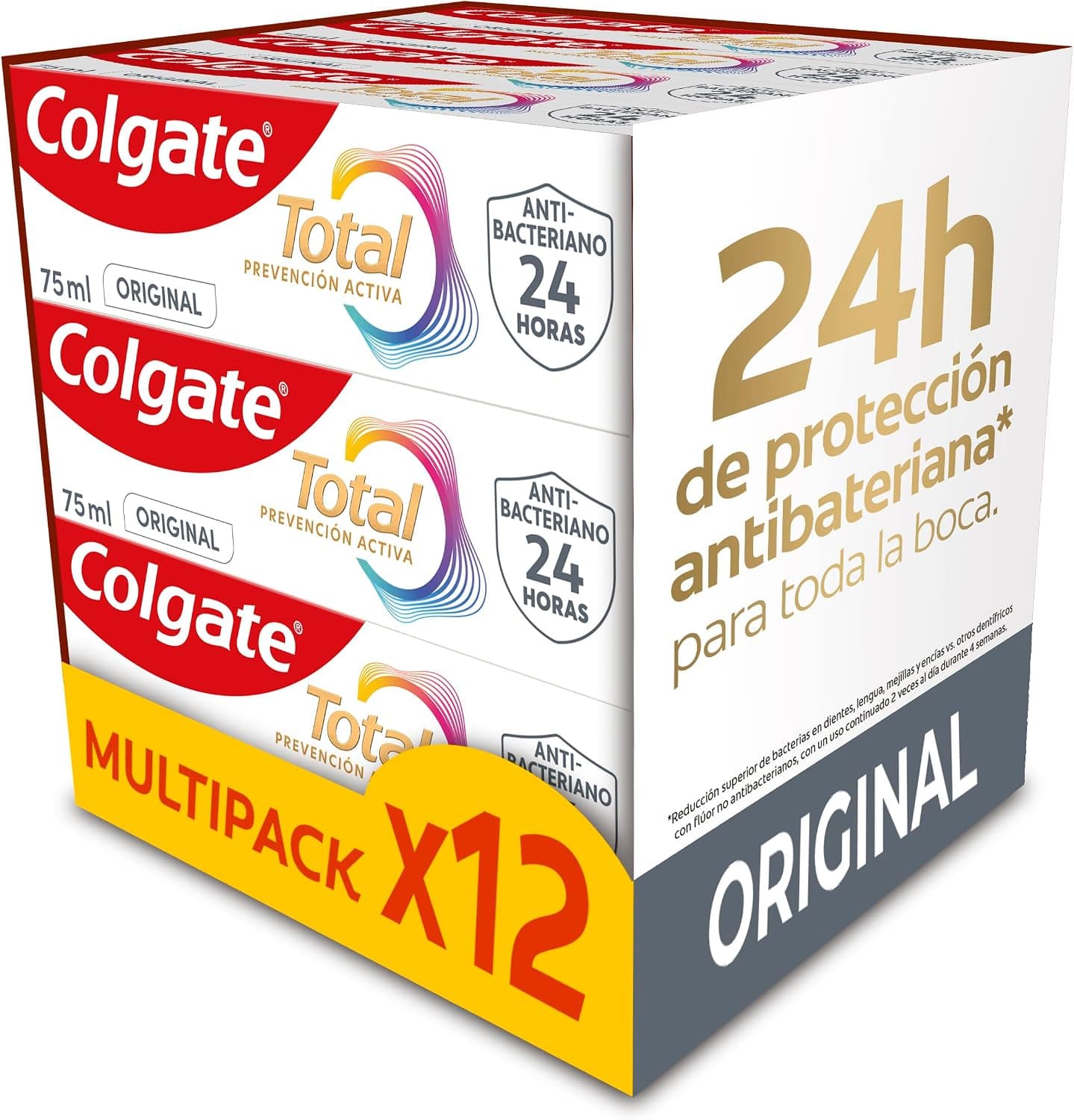 Colgate Total Prevención Activa Original Pasta de Dientes 12x75ml