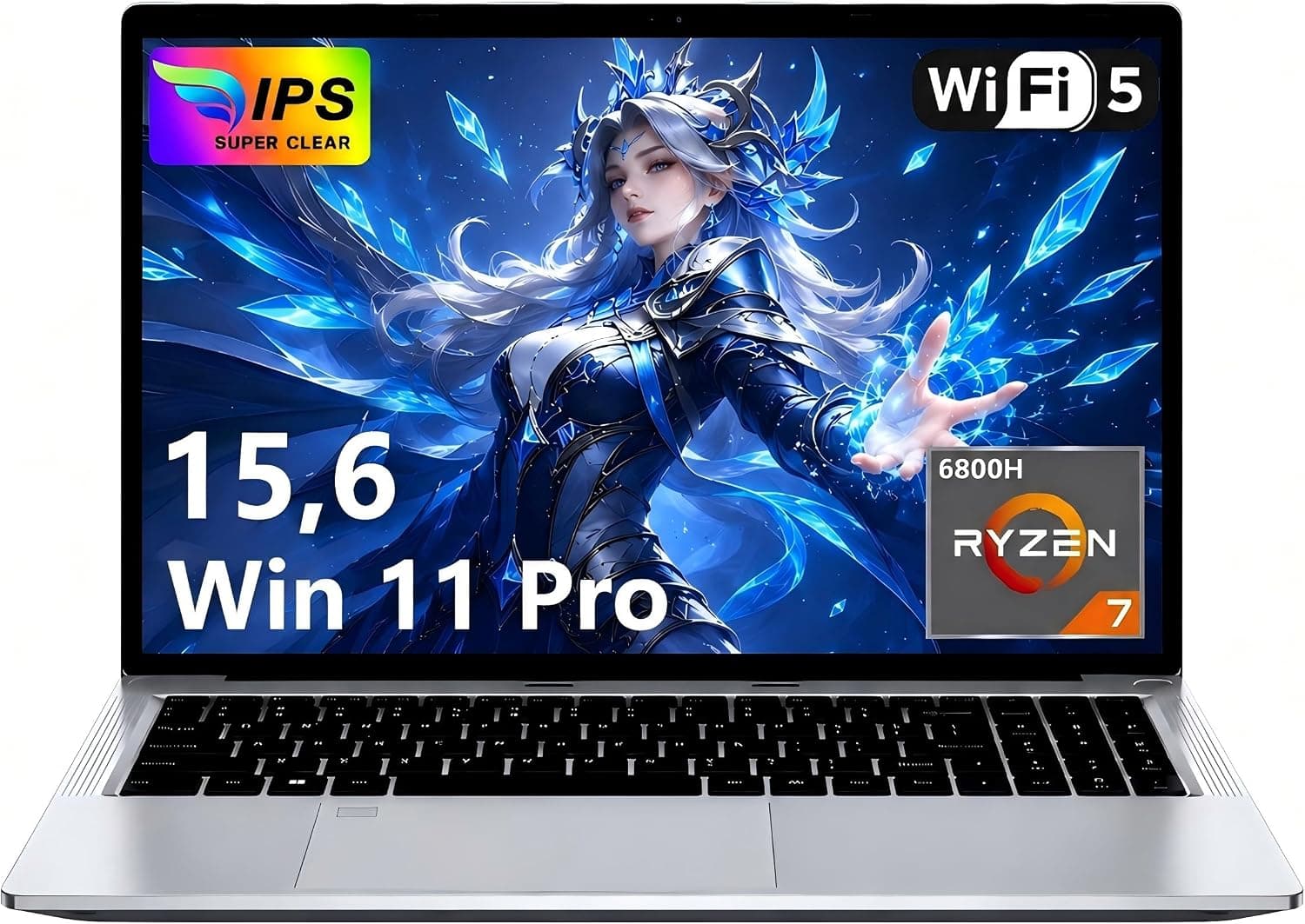 15,6" Ordenador Portátil R7-6800H(hasta 4,7GHz) 32GB DDR5 1TB SSD