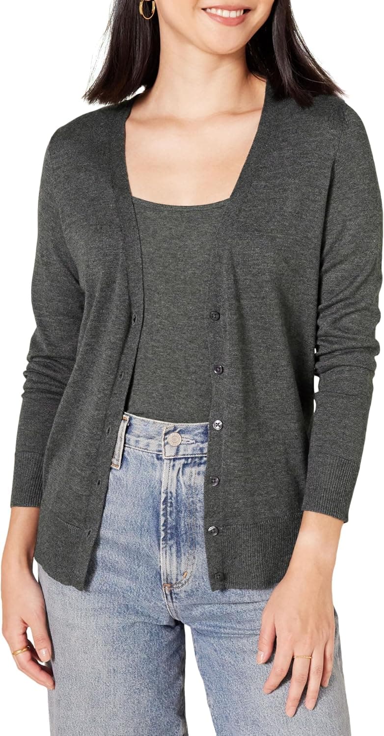 Amazon Essentials Jersey Ligero Tipo Cárdigan Mujer