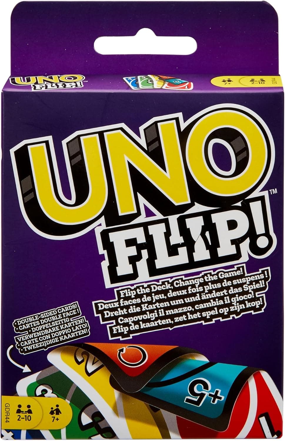 Mattel Games UNO Flip! Juego de Cartas, 7+, 2-10 Jugadores