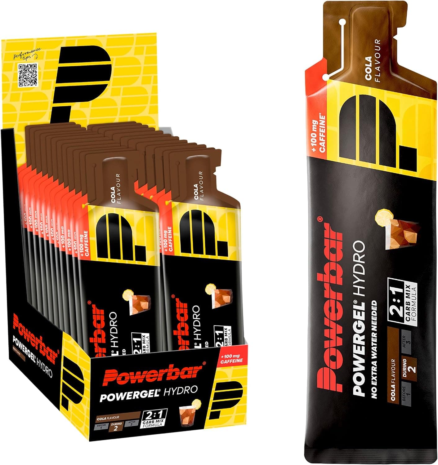 Powerbar PowerGel Hydro (24x67ml) Cola (con cafeína)