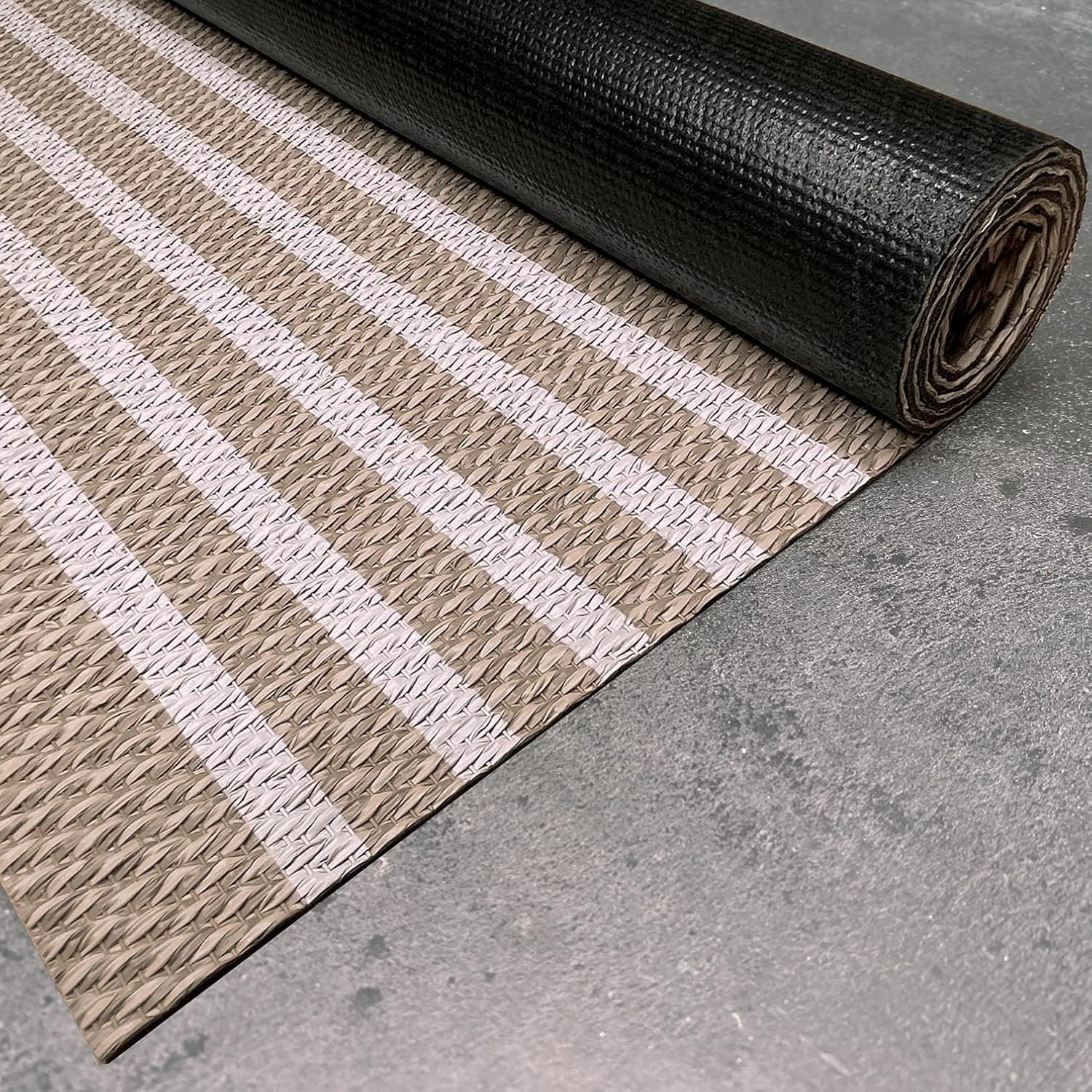 Alfombra vinílica Premium de tejido trenzado de alta gama Olas 60x90 cm