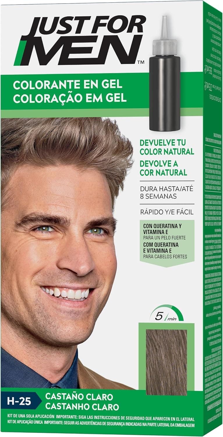 Just For Men Tinte en Gel para Hombre Castano Claro H25
