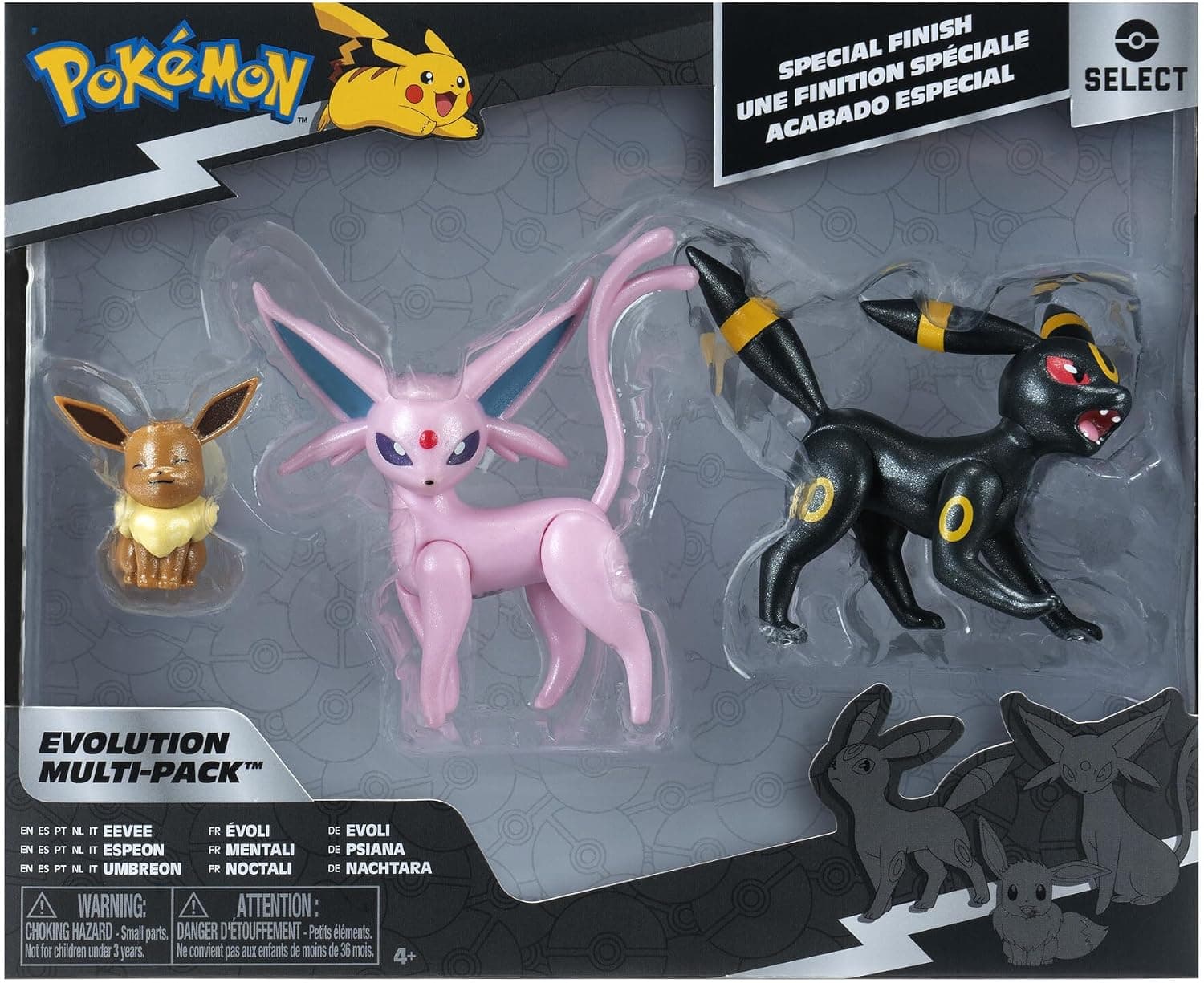 Pokémon Select Evolution Multipack (Eevee #2, Umbreon, Espeon), Figura