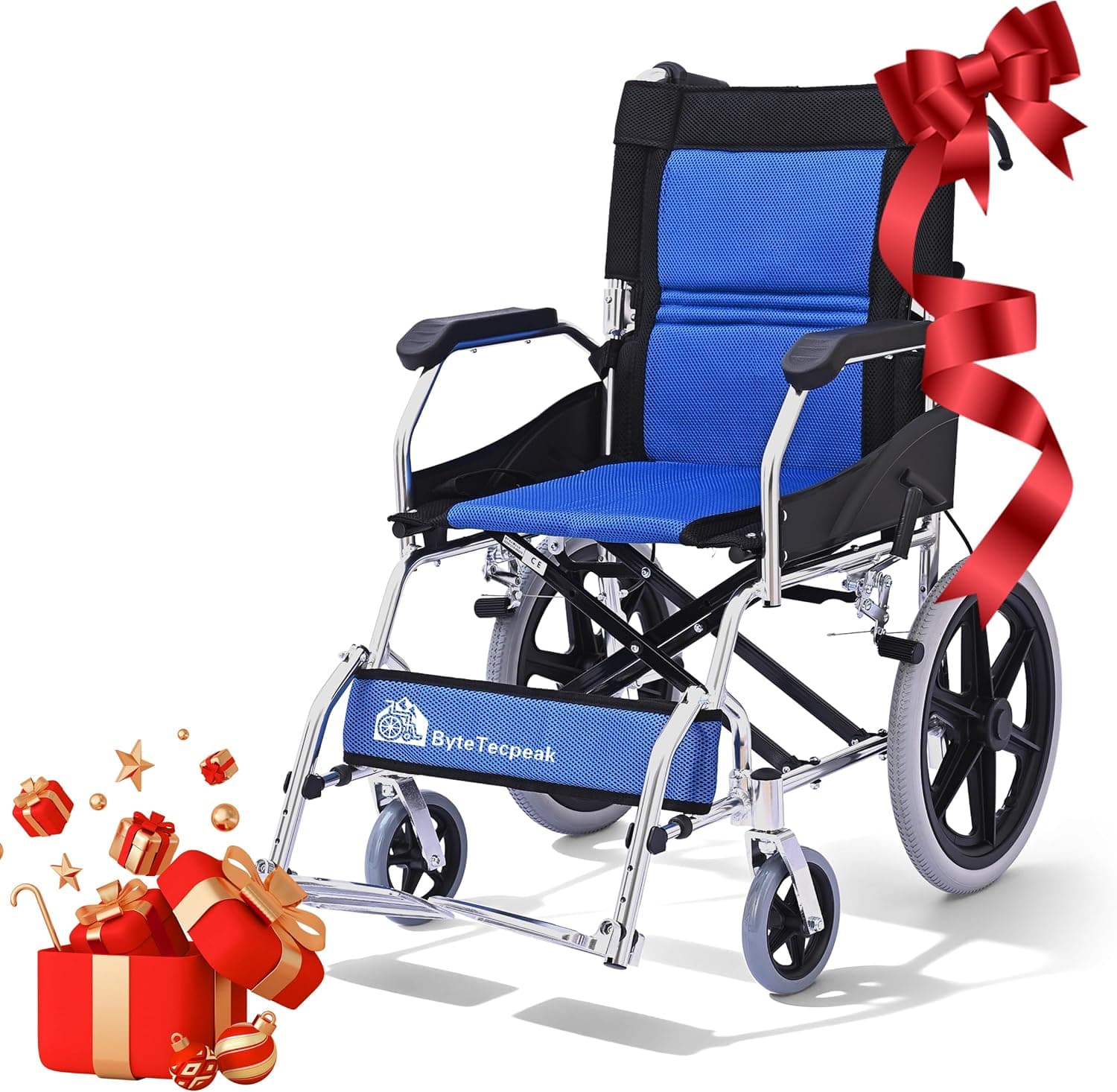 ByteTecpeak M3 Silla de Ruedas Plegable Ligera para Adultos