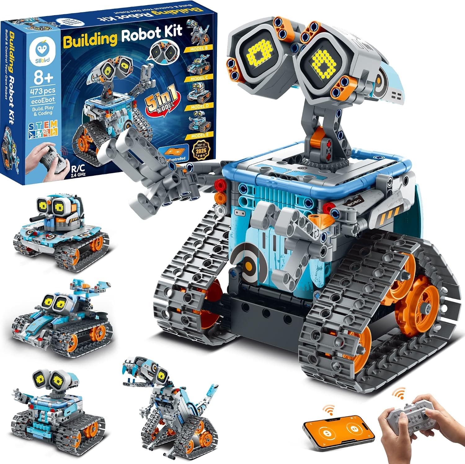 Sillbird Robot Programable Stem 5 en 1 con App y Control Remoto