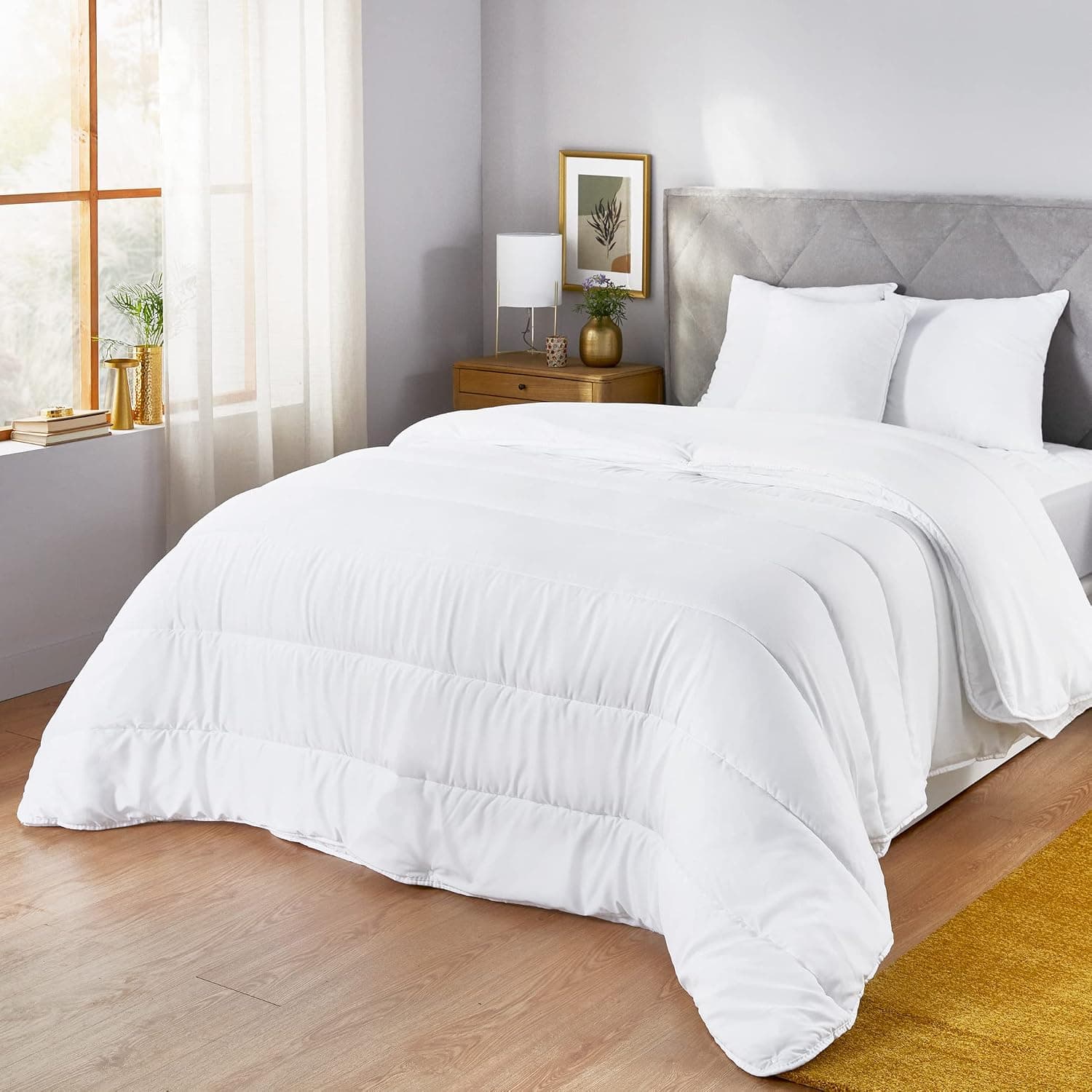 PIKOLIN Home - Edredón de Microfibra Doble - 4 Estaciones 150gr + 300gr | 135x200cm | Antialérgico | Relleno Nórdico | Uso Todo El Año