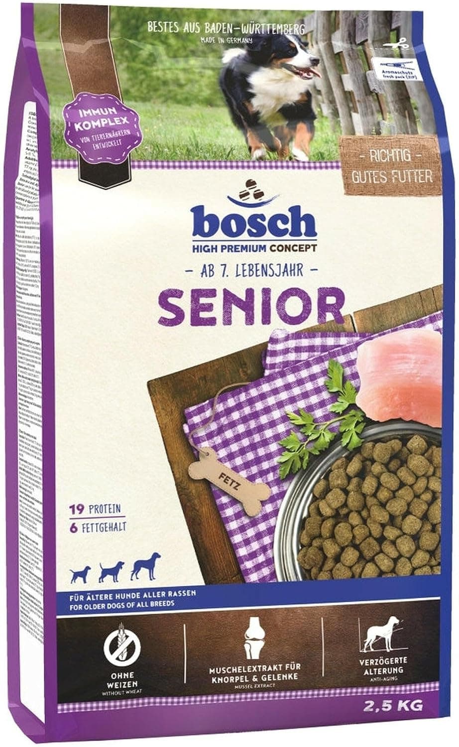 Bosch HPC Senior ; alimento seco para perros mayores de todas las razas ; 1 x 2,5kg