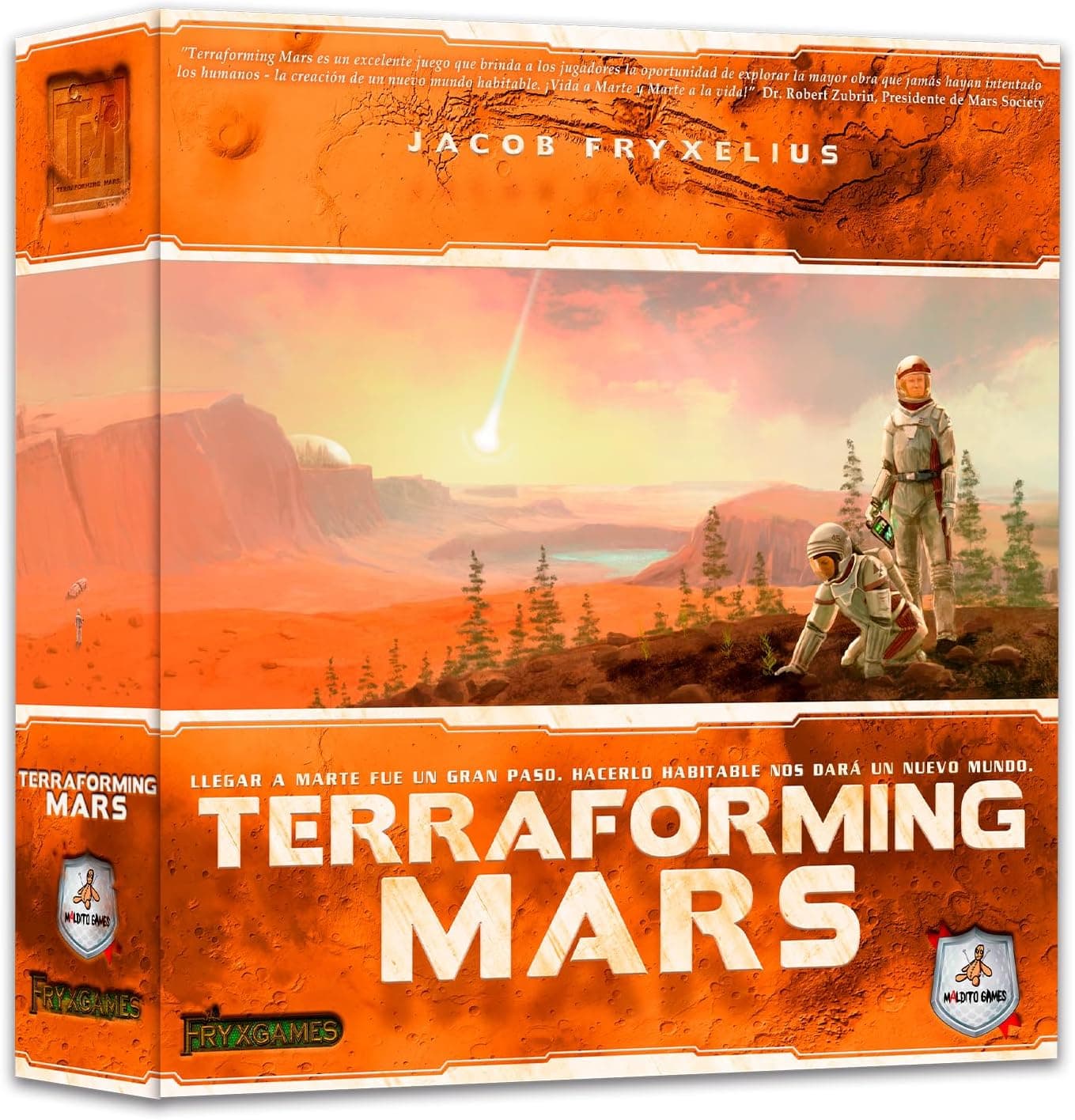 Maldito Games - Terraforming Mars | Juego de Mesa Estratégico de Contrucción y Cartas, Corporaciones en Marte, Eurogame para 1-5 Jugadores (MLDG167791)
