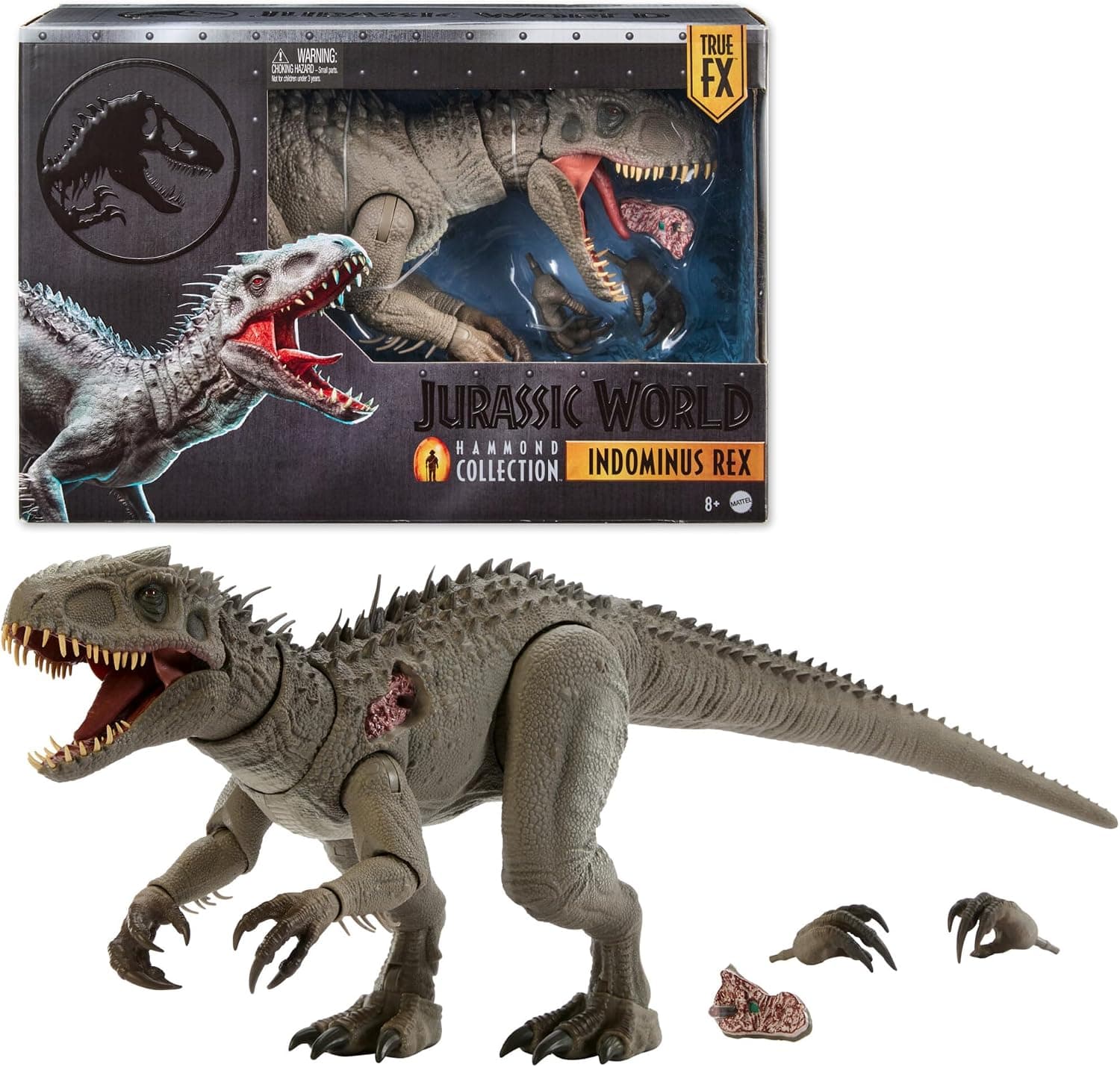 Mattel Jurassic World Hammond Collection Indominus Rex Figura Dinosaurio