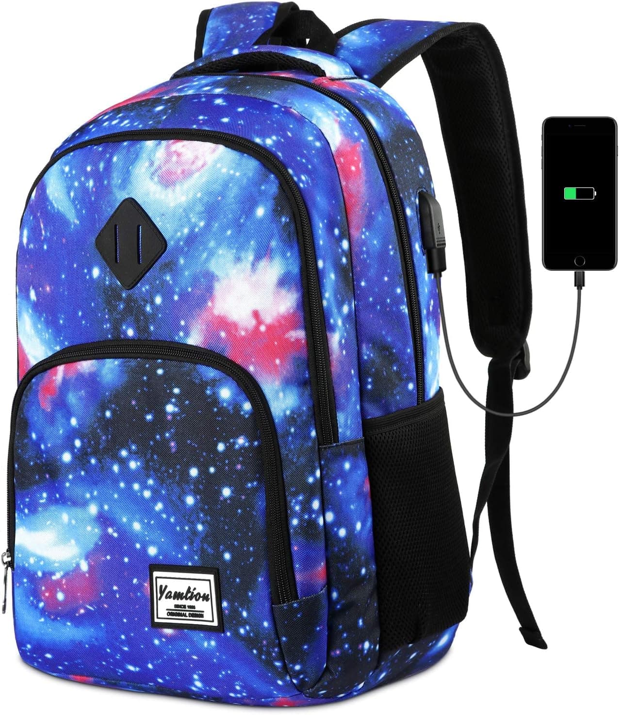 YAMTION - Mochila para adolescente y niña, para mujer, mochila para ordenador, clase de ocio de negocios, colegio escolar, escuela secundaria, trabajo universidad viajes a la escuela