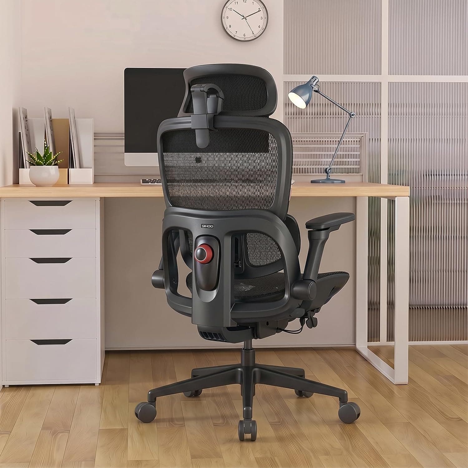 SIHOO B300 Pro Silla Oficina Ergonómica, Soporte Lumbar Adaptativo, Negro