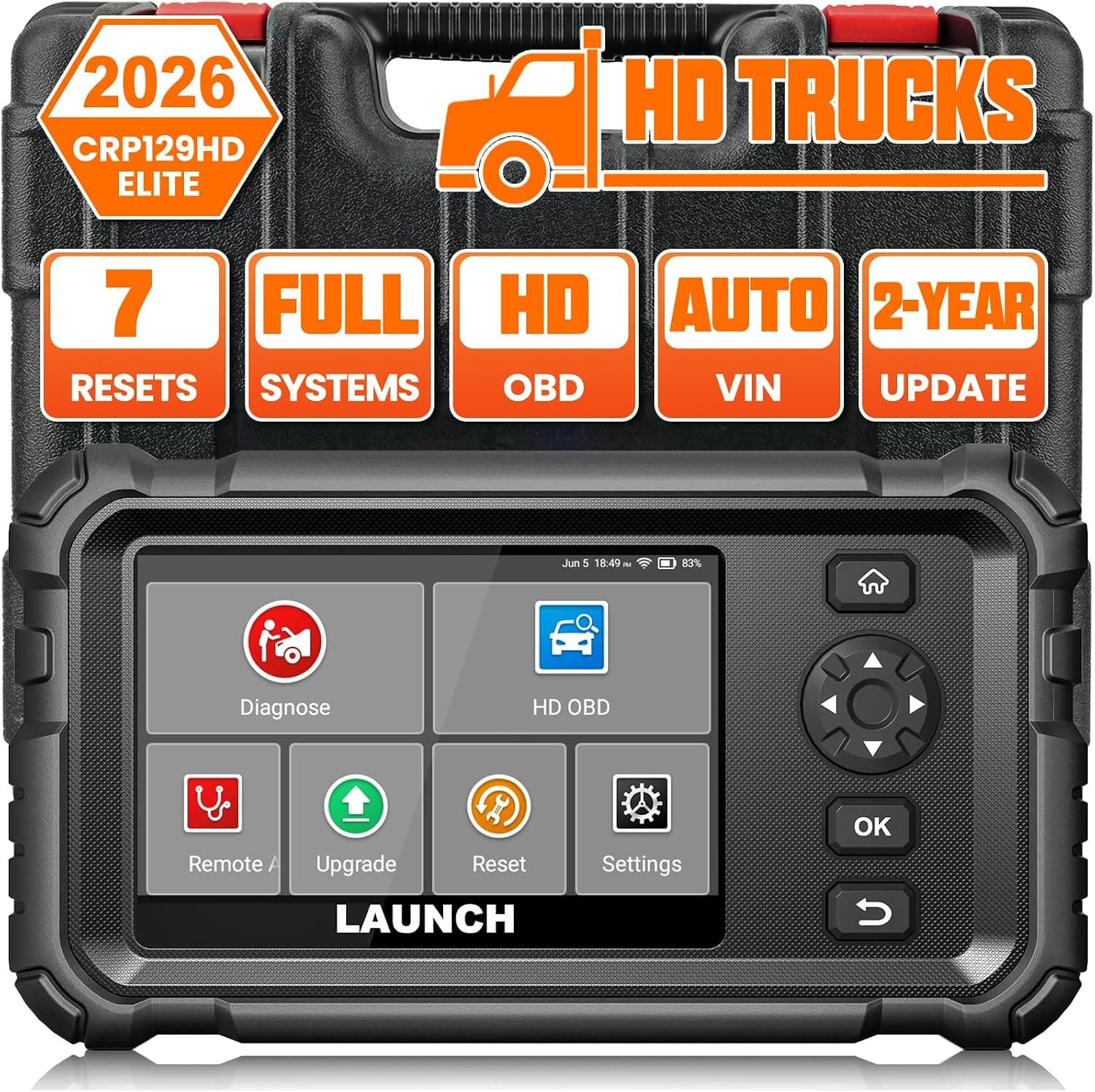 LAUNCH CRP129 HD Elite OBD2 Diagnosis Escáner for Camiones Pesados