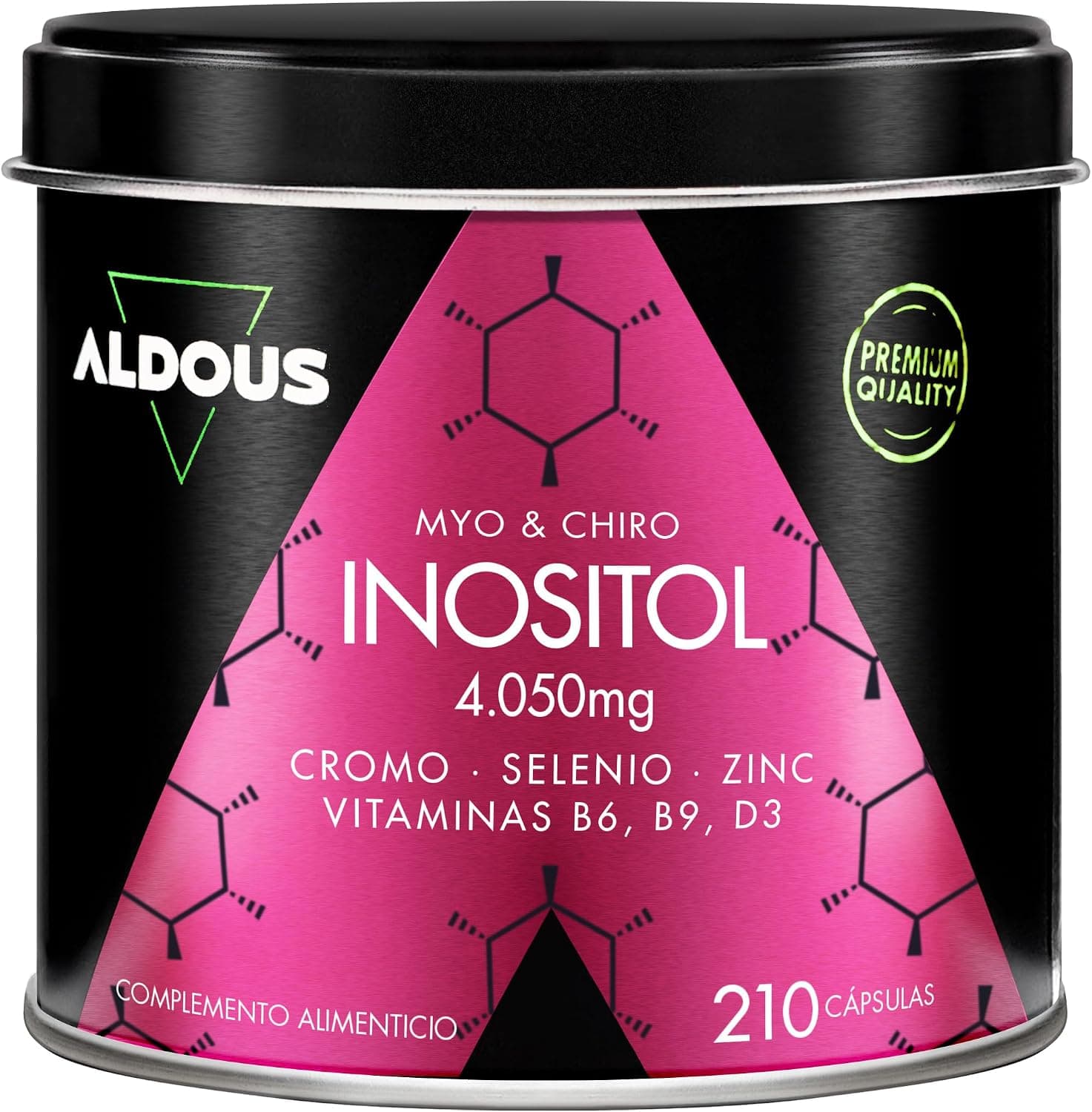 Myo Inositol + D-Chiro Inositol 4050 mg - 210 Cápsulas- Menopausia - Vegano