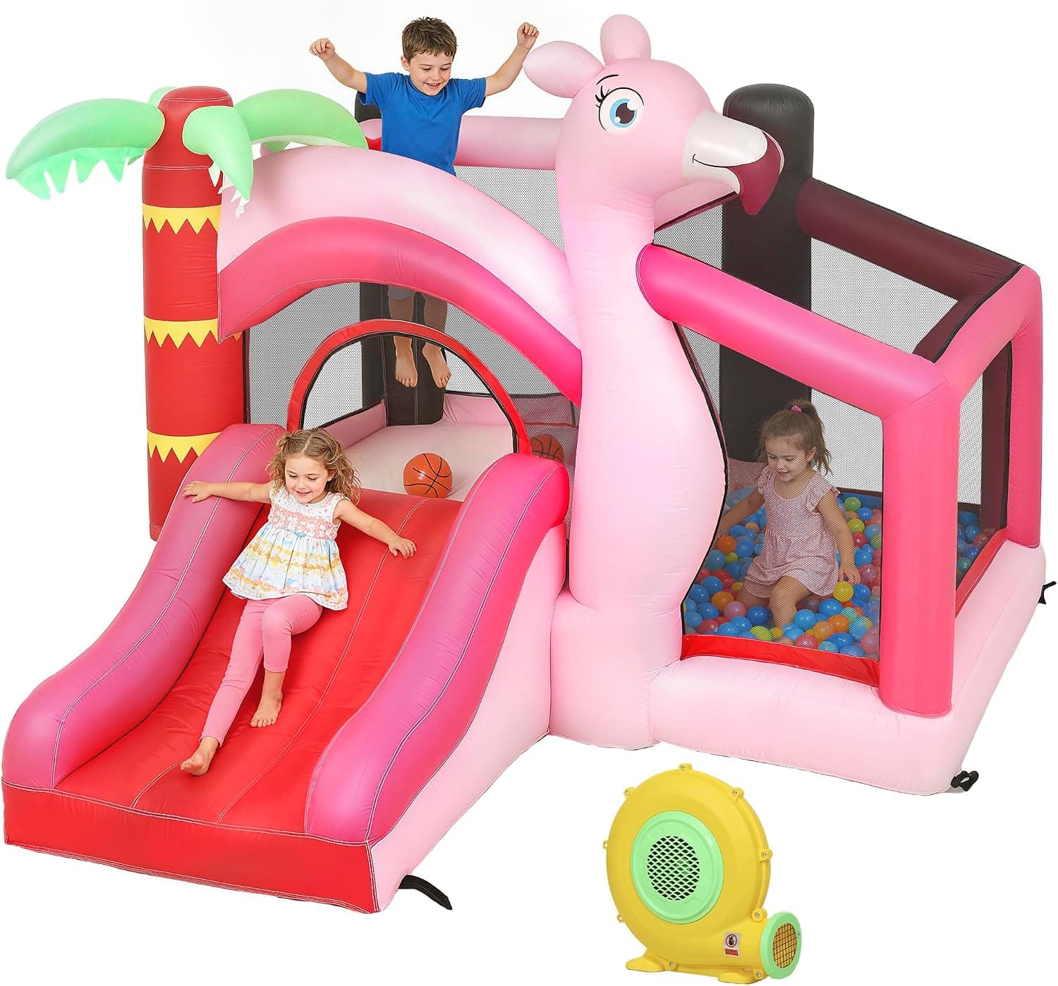 AIYAPLAY Castillo Hinchable para Niños con Soplador 255x230x196 cm