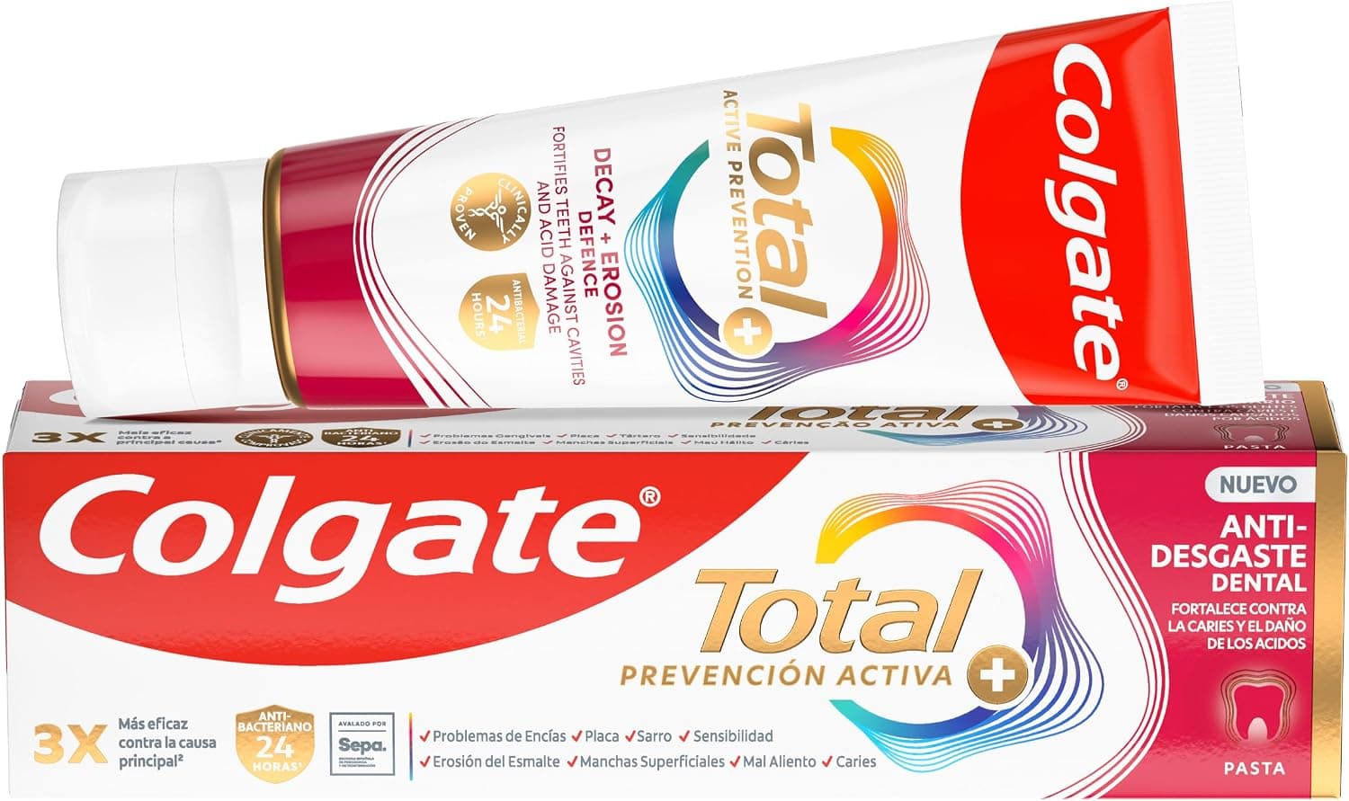 Colgate Total Prevención Activa Anti Desgaste Dental 75ml