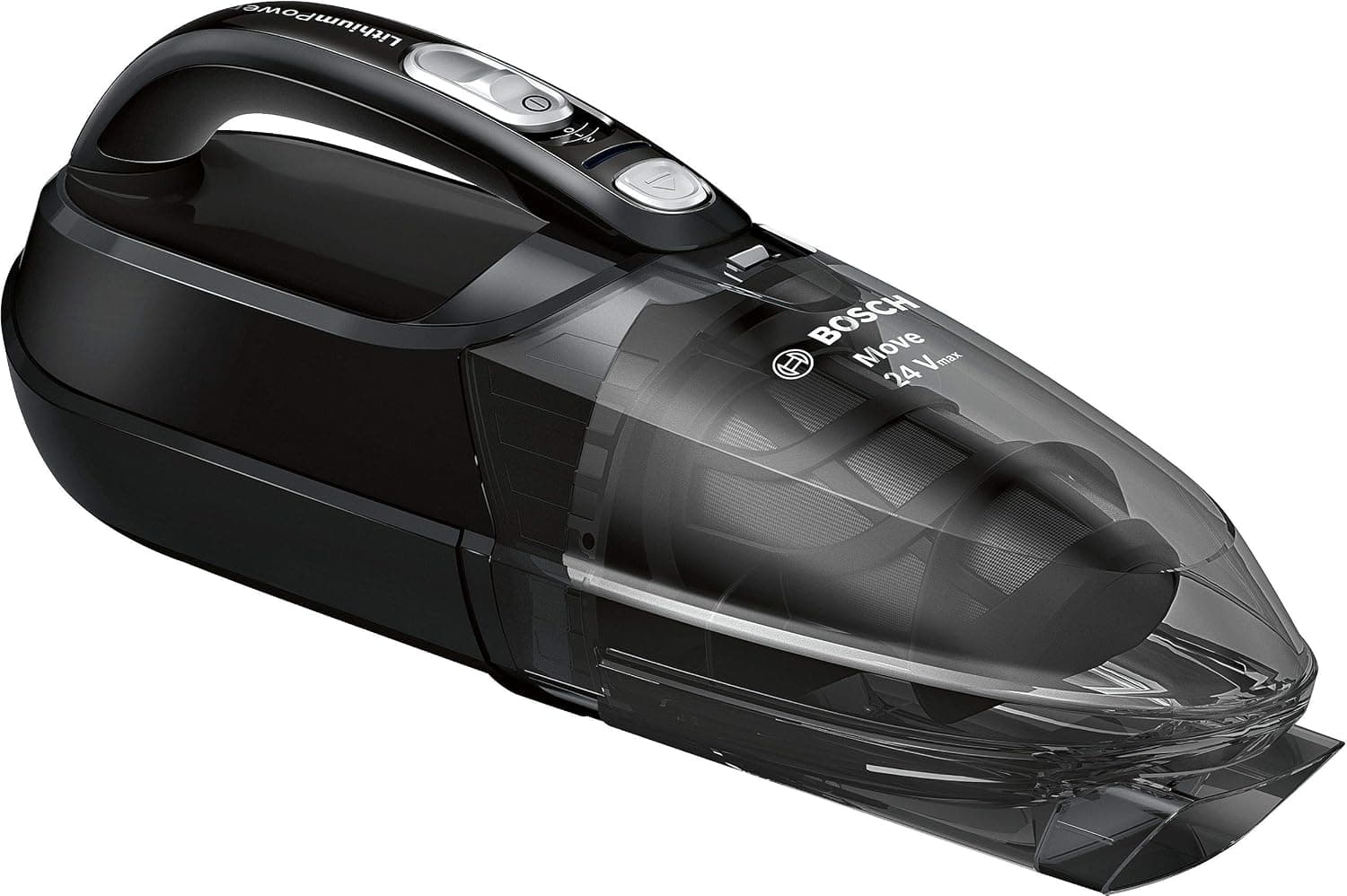 Bosch - Aspirador sin cable y de mano Move Lithium, 24V max, Hasta 45 minutos de autonomía, Negro, BHN24L