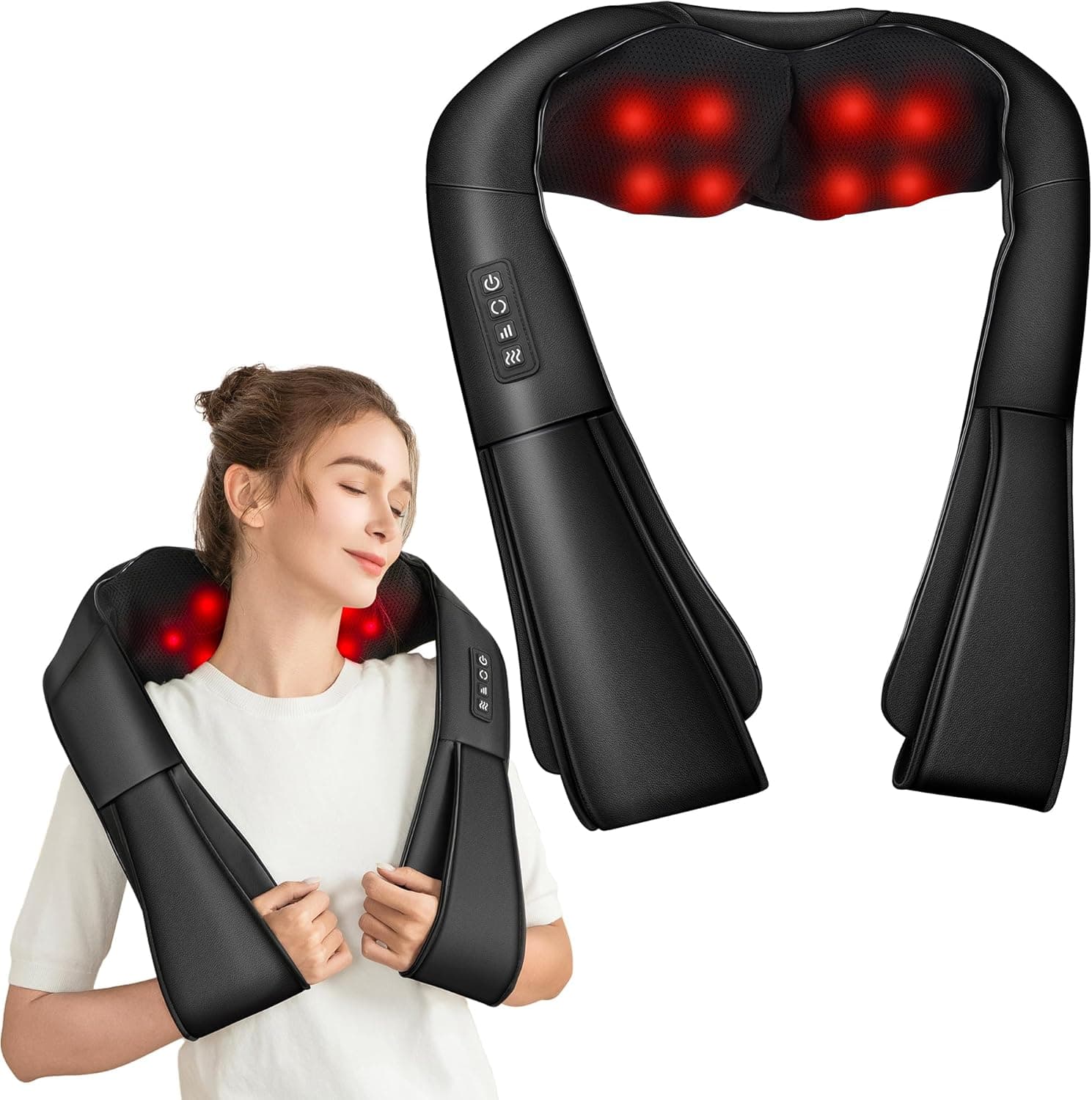 Brelley Masajeador Cervical y Espalda Shiatsu, Negro