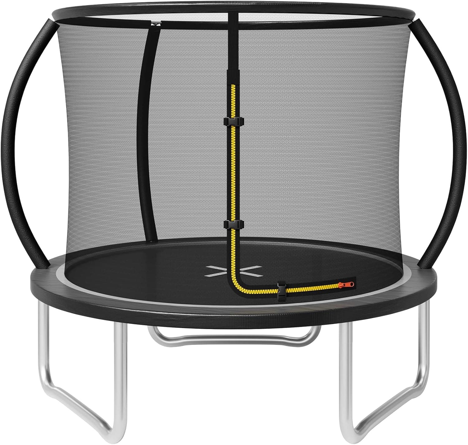 JUMMICO Trampolín para Exteriores Ø183/228/290/360 cm, Trampolín de Jardín para Niños, Juego Completo con Red de Seguridad, Escalera, Cubierta de Bordes y Accesorios de Montaje