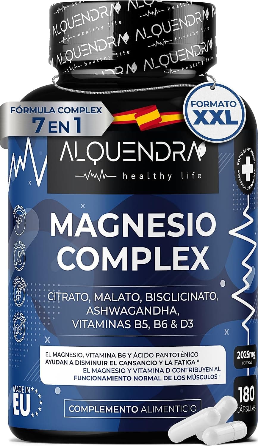 Triple Magnesio Complex - Magnesio Bisglicinato, Citrato, Malato + B5 B6 D3