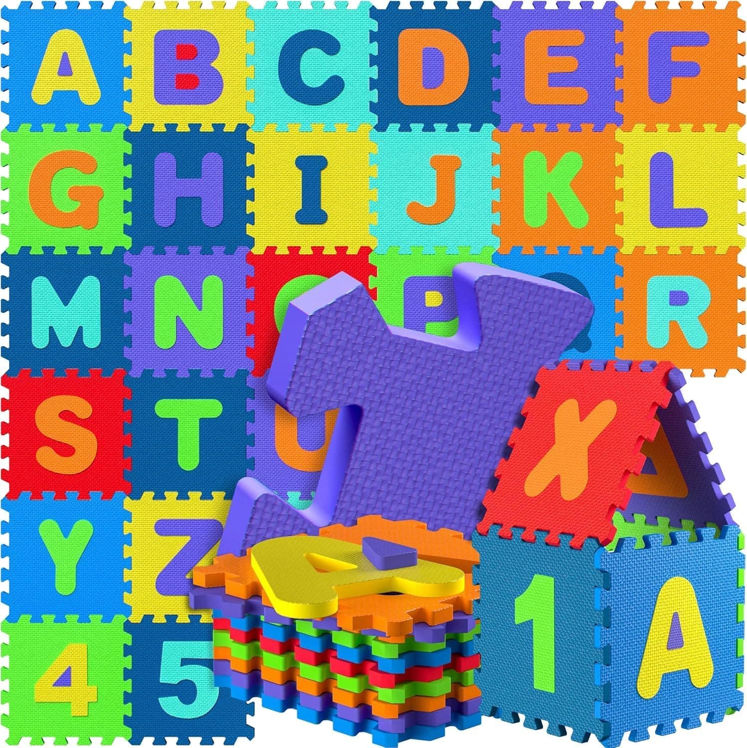 SPIELWERK Alfombra Juego Puzzle Bebé 36 Piezas Colores