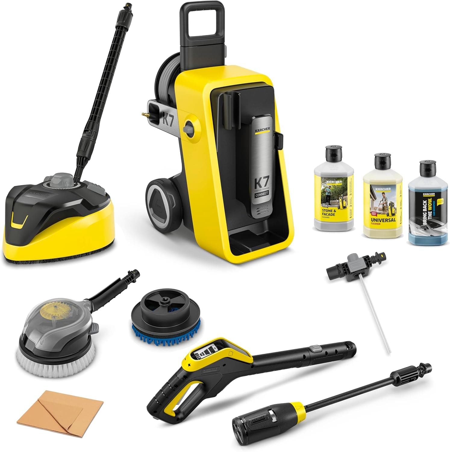 Kärcher hidrolimpiadora K 7 Comfort Premium Connect Car & Home, presión: 180 Bar, caudal: 600 l/h, área: 60 m²/h, Manguera de Alta presión, Tambor para Manguera, Control Mediante App, Car & Home Kit