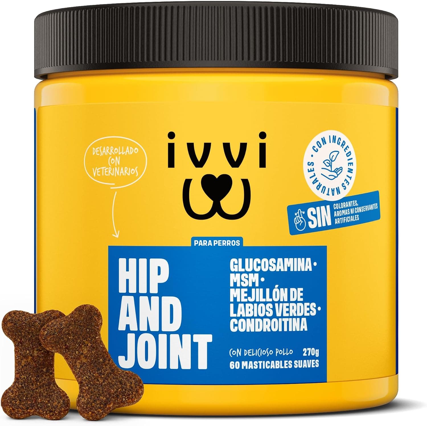 ivvi Hip and Joint Complemento Alimenticio Perros Articulaciones, 270 g
