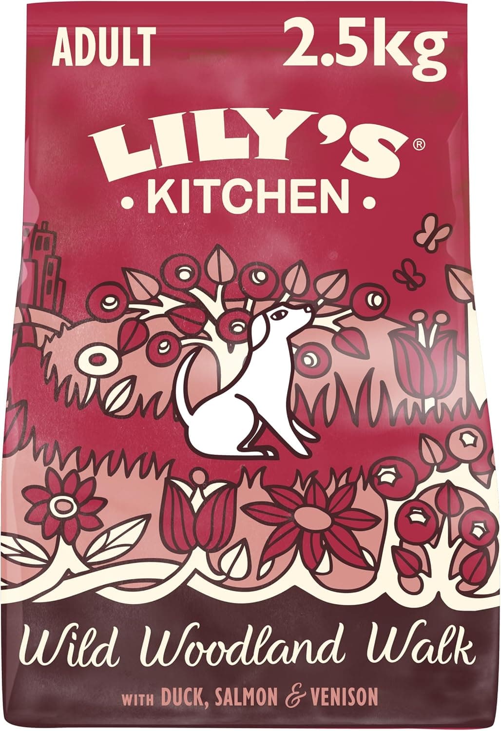 Lily's Kitchen Completo Pienso Seco para Perros Adultos, con Pato, Salmón y Ciervo, 2.5 kg