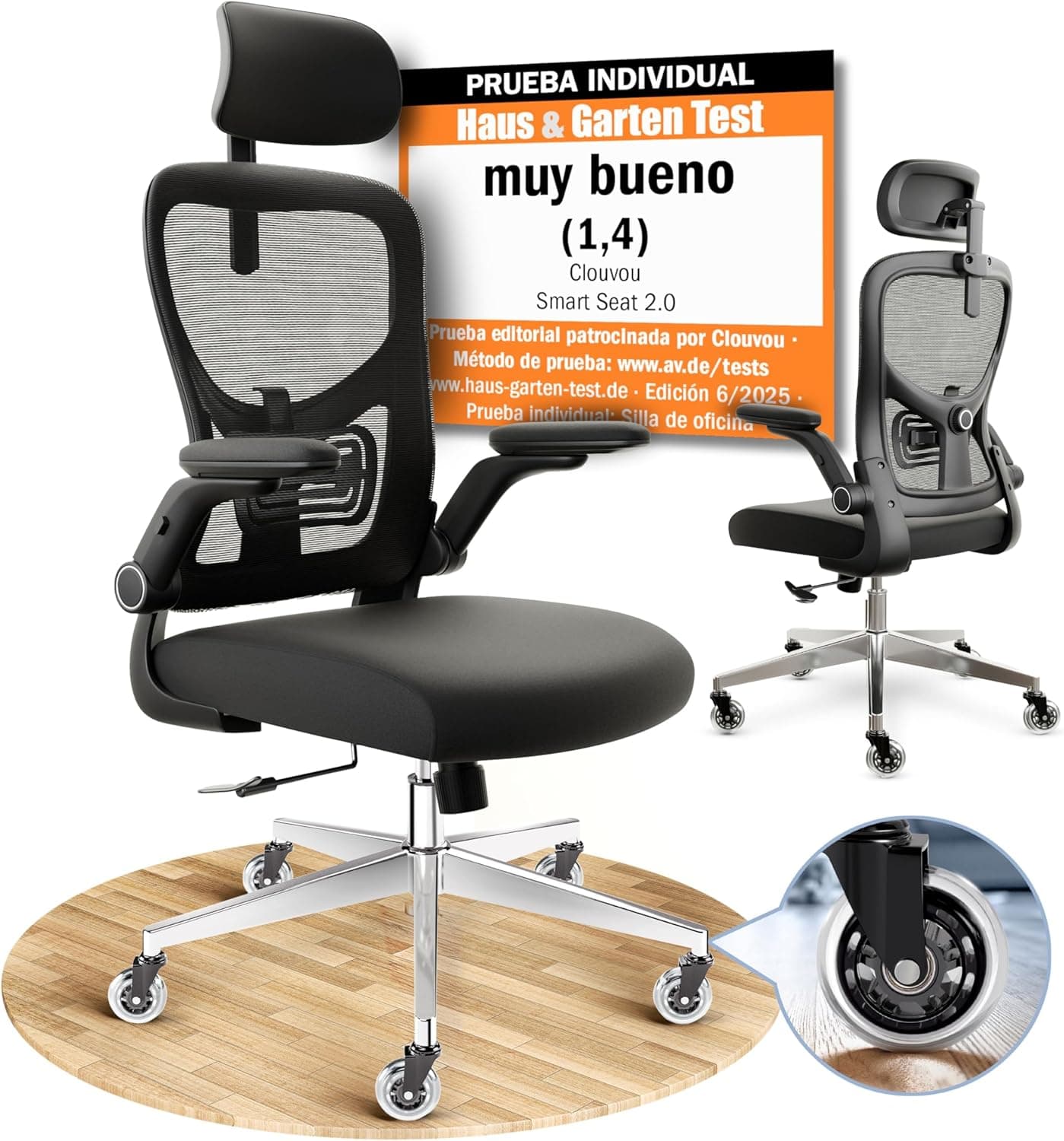 CLOUVOU SmartSeat Silla ergonómica de escitório [GANADORA DE PUREBAS]