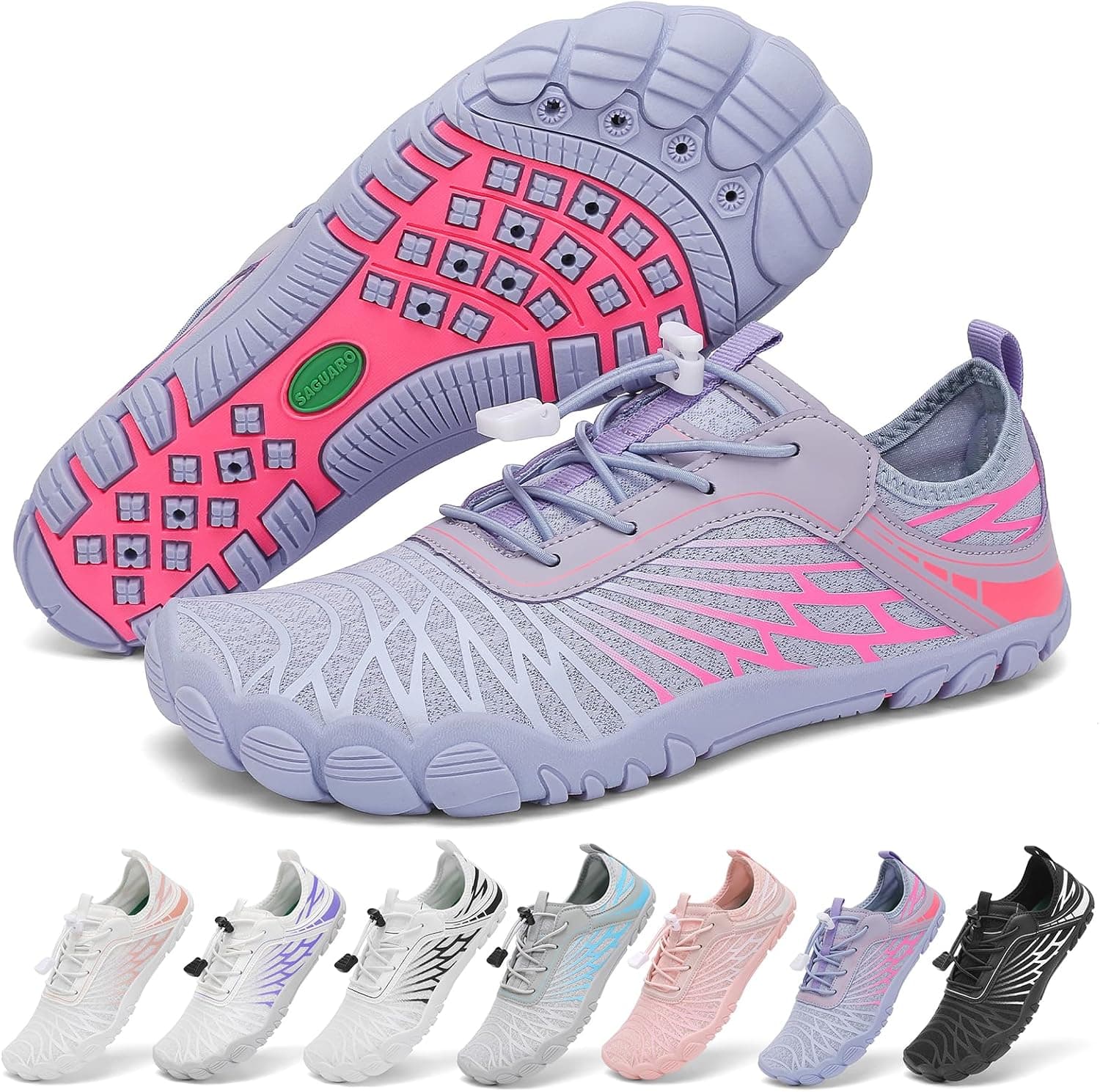 SAGUARO Barefoot Zapatillas Mujer Zapatos Minimalistas Ligeras con Puntera Ancha, 35-43 EU