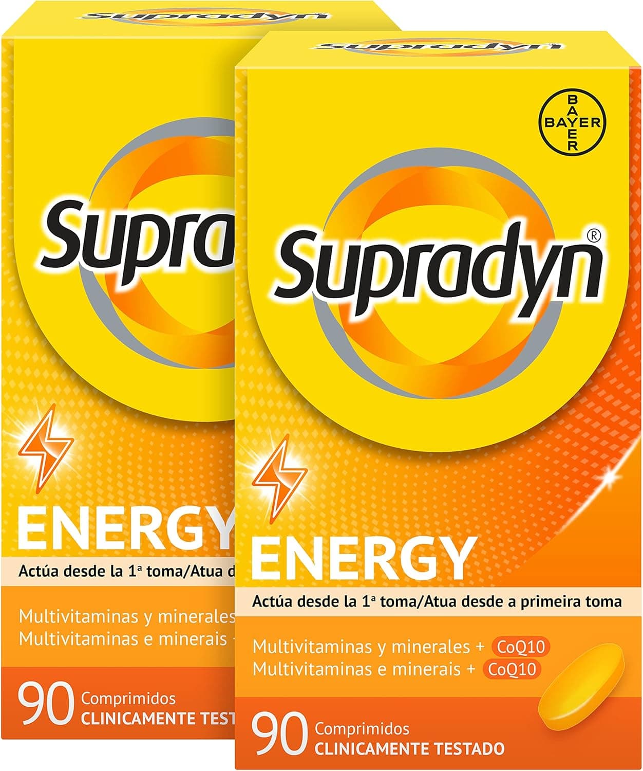 Supradyn Energy 180 Comprimidos con 13 vitaminas,9 minerales y Coenzima Q10