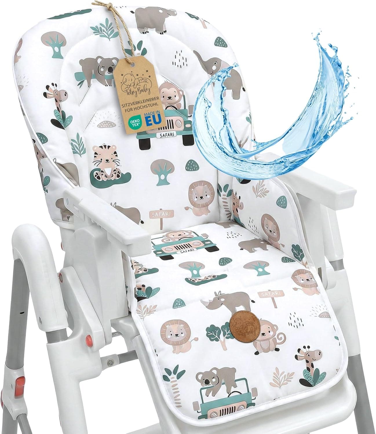 Cojín de trona reductor de asiento para bebé niños funda de asiento