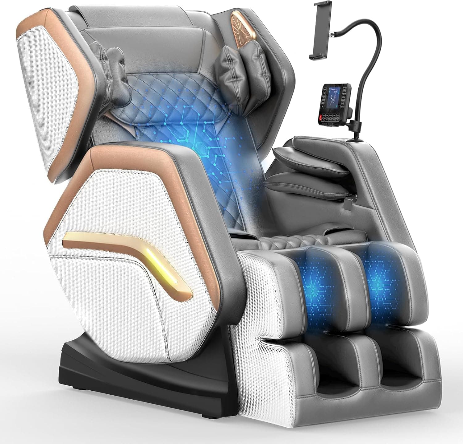 Sillón de Masaje, sillón reclinable de Cuerpo Completo con 14 Rodillos