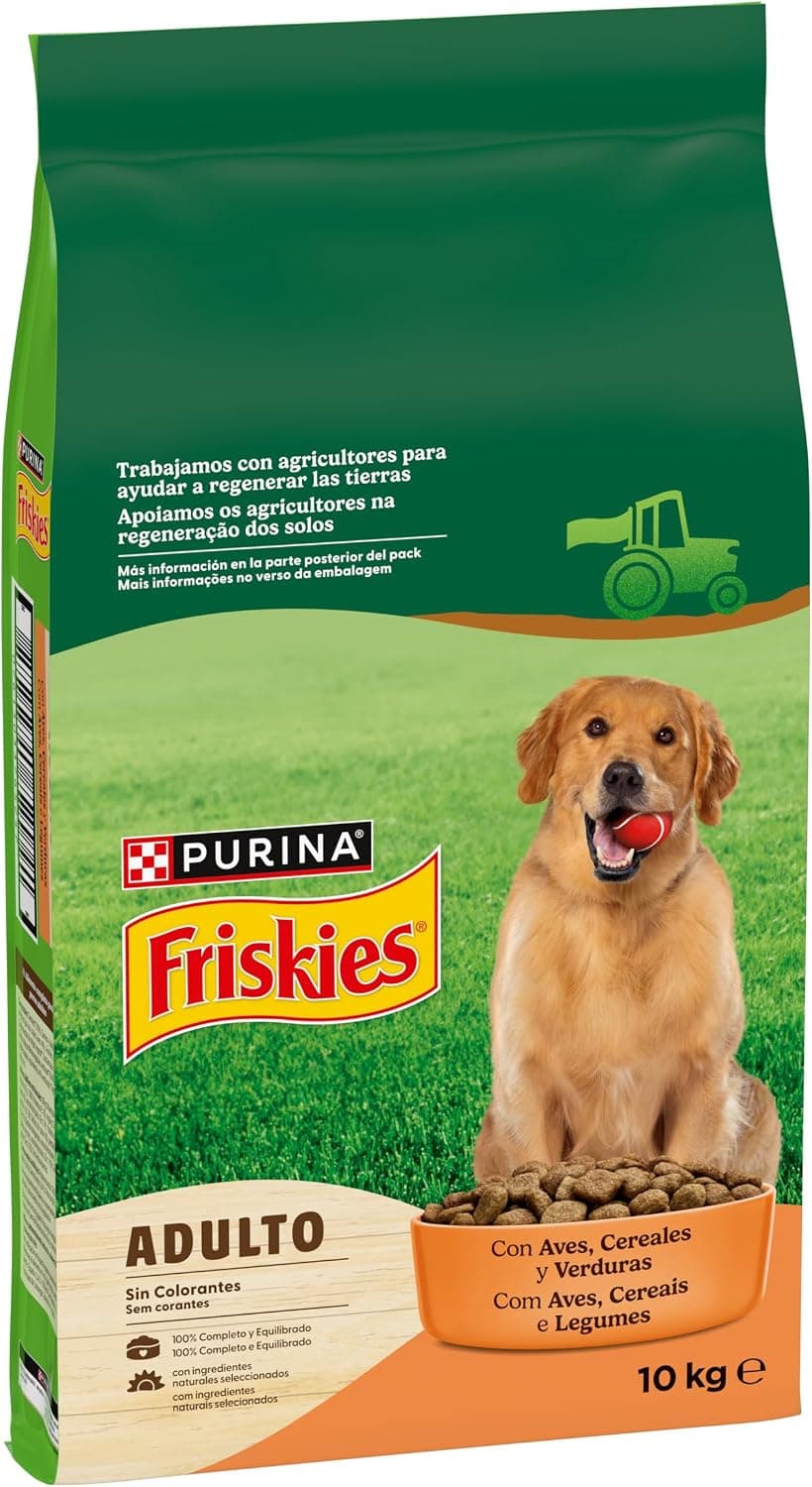 Friskies Pienso pienso perro Adulto Aves&Verduras 10kg
