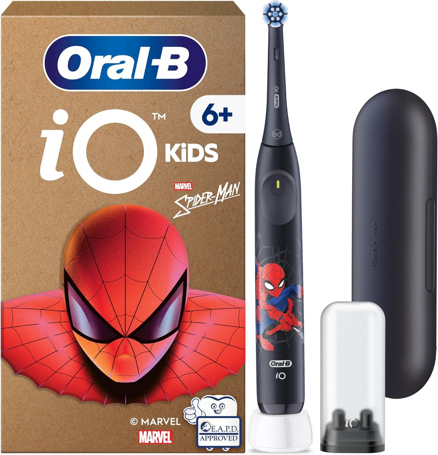 Oral-B iO Kids Marvel Spiderman Cepillo de Dientes Eléctrico, Niños +6 Años