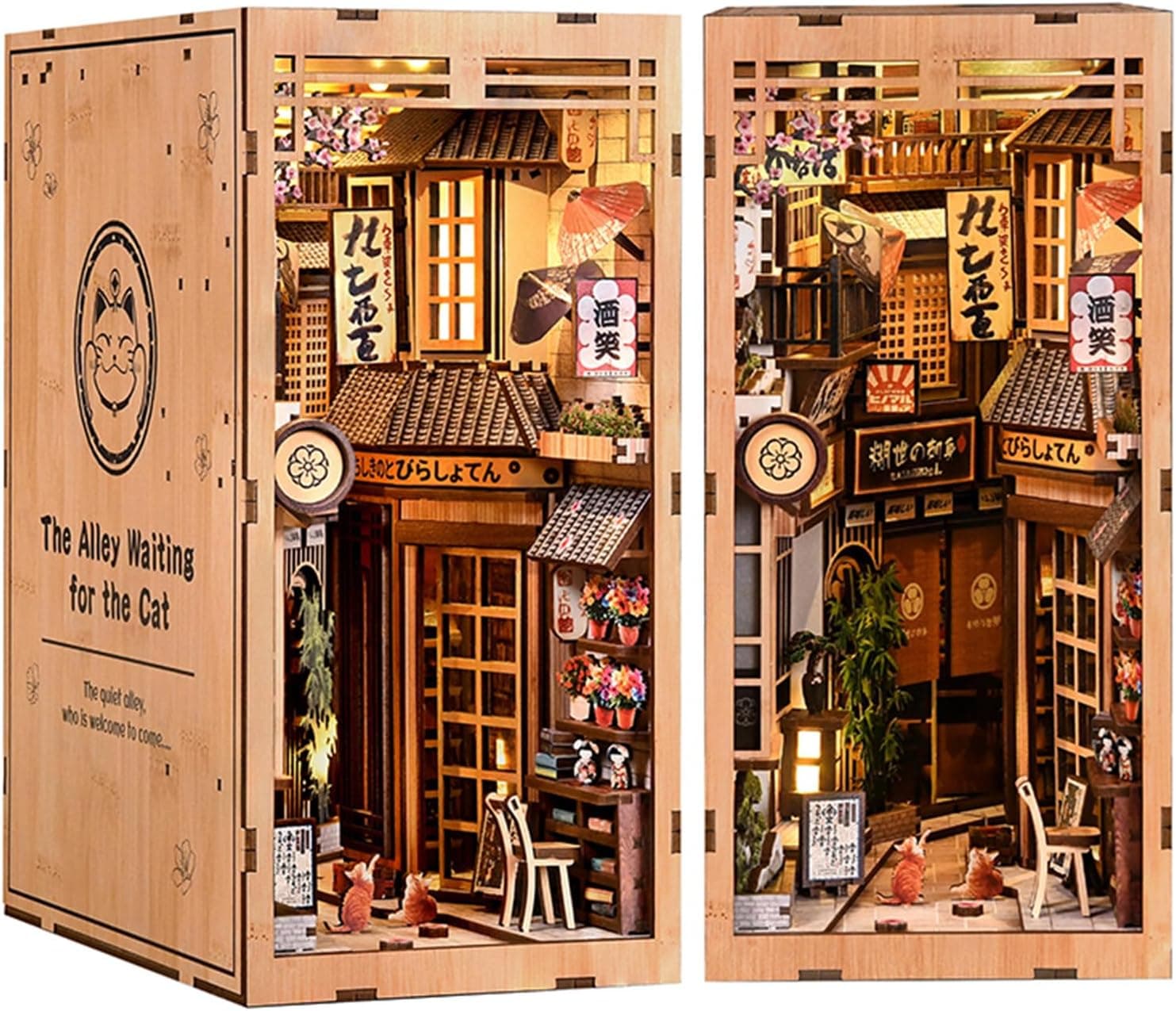 DIY Book Nook Kit Booknook Casa Miniatura Book Nook Japan