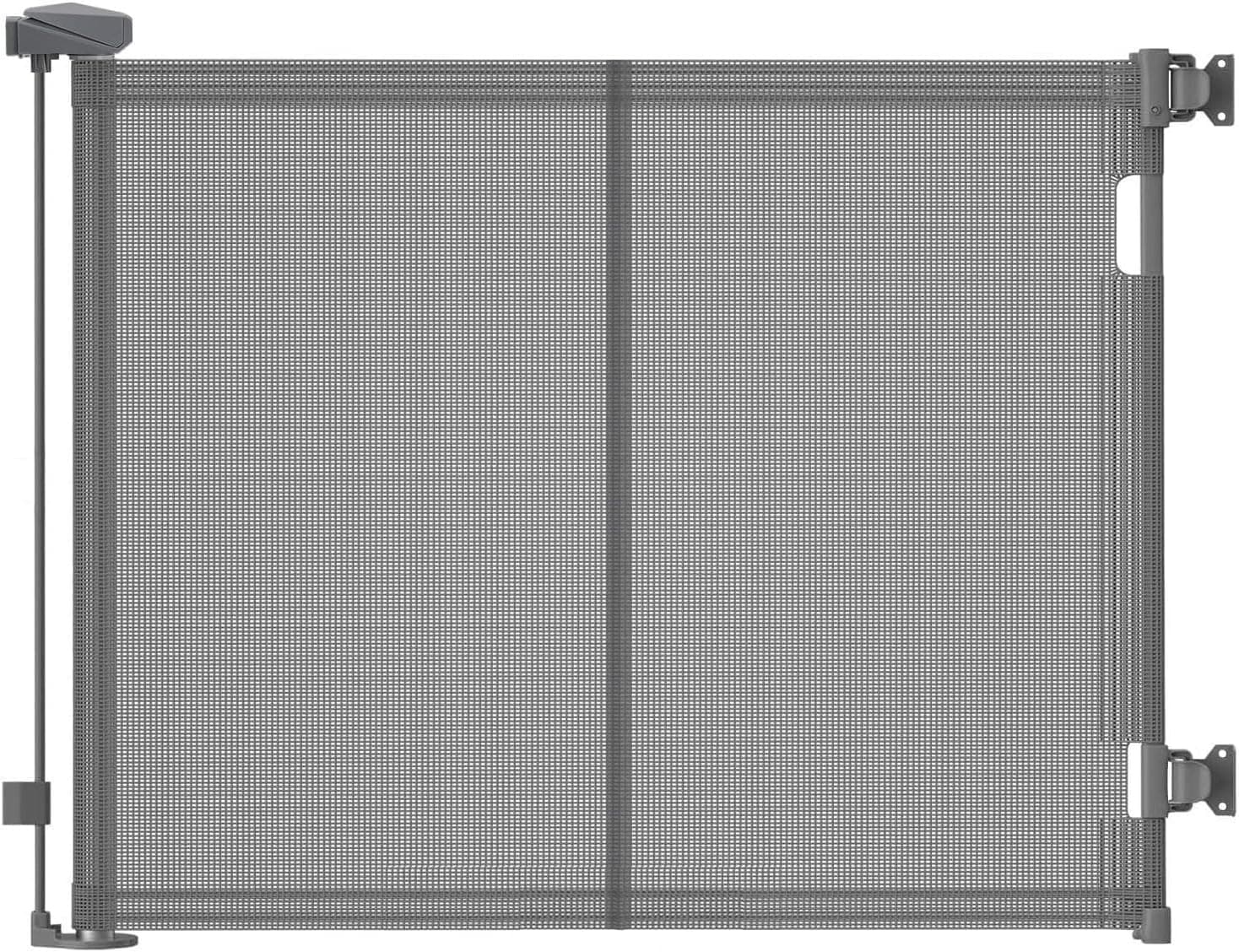 Barrera de Seguridad Retráctil para Niños y Perros, Puerta Seguridad Bebé Extensibles, Retráctil Vallas para Escaleras y Pasillos, Interiores y Exteriores
