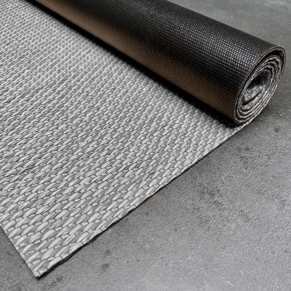 Alfombra vinílica Premium de tejido trenzado de alta gama Gris 60x90 cm