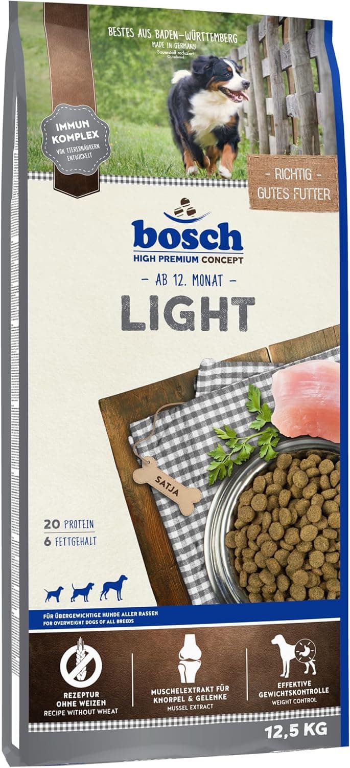 bosch HPC Light | Alimento seco para perros con sobrepeso de todas las razas | 1 x 12,5 kg