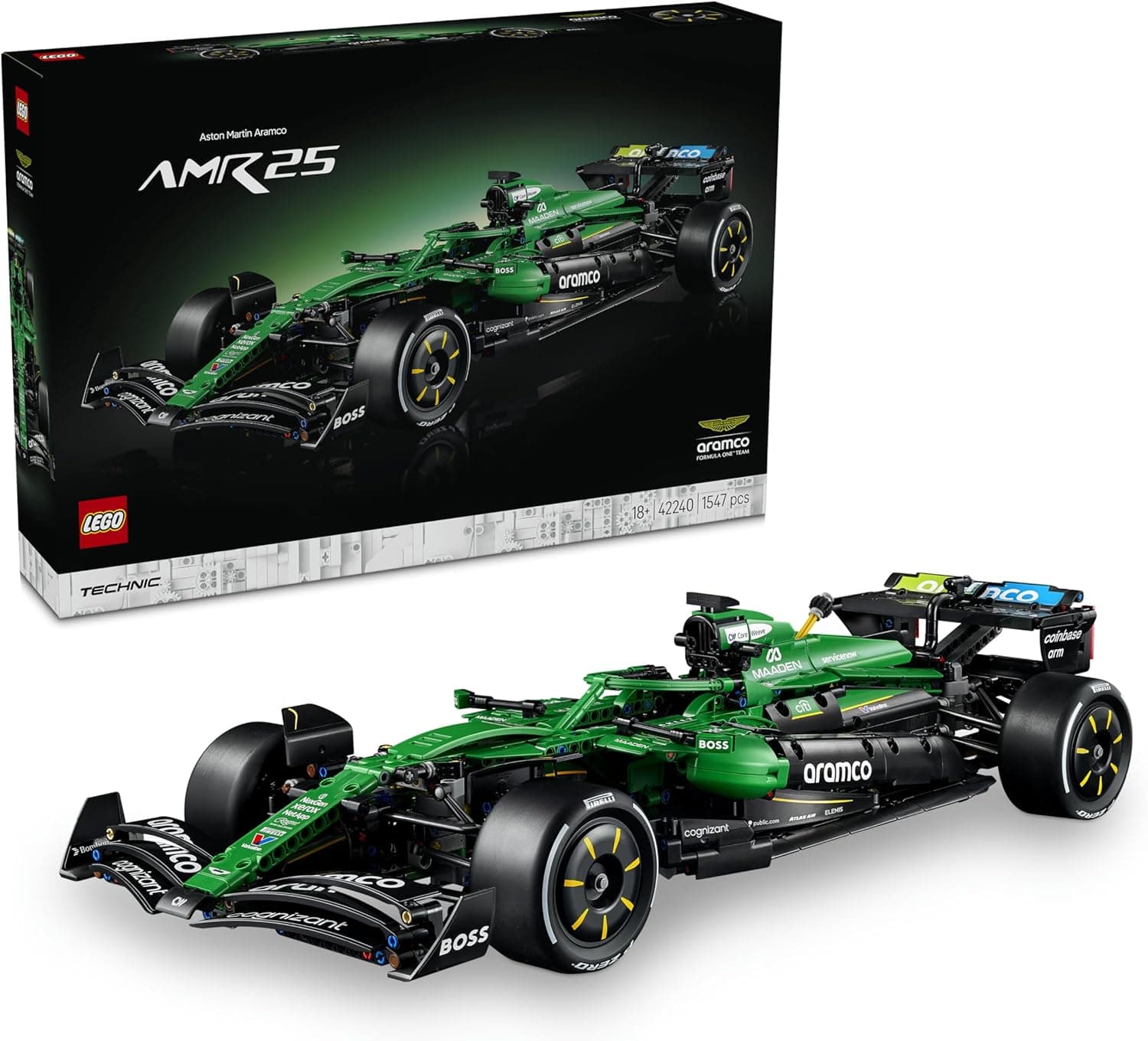 LEGO Technic Coche de F1 Aston Martin Aramco AMR25 42240
